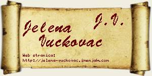 Jelena Vučkovac vizit kartica